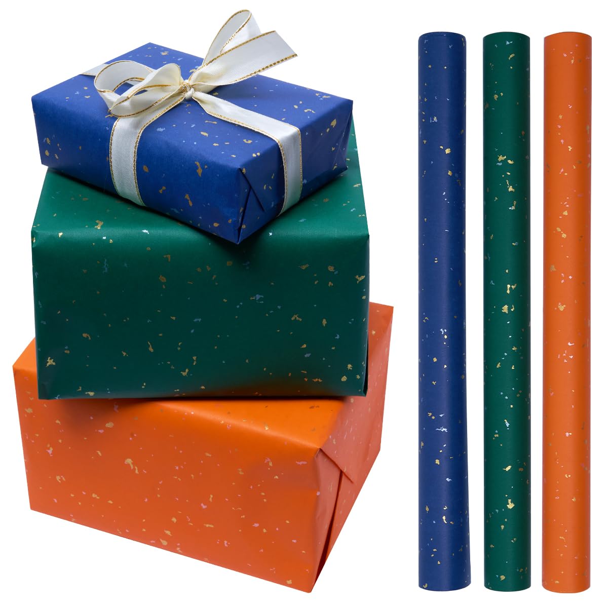 OFFCUP Carta da regalo per compleanno, 6 pezzi, 50 x 70 cm, multiuso, riciclabile, con corda, per matrimoni, feste, uomini, donne, bambini