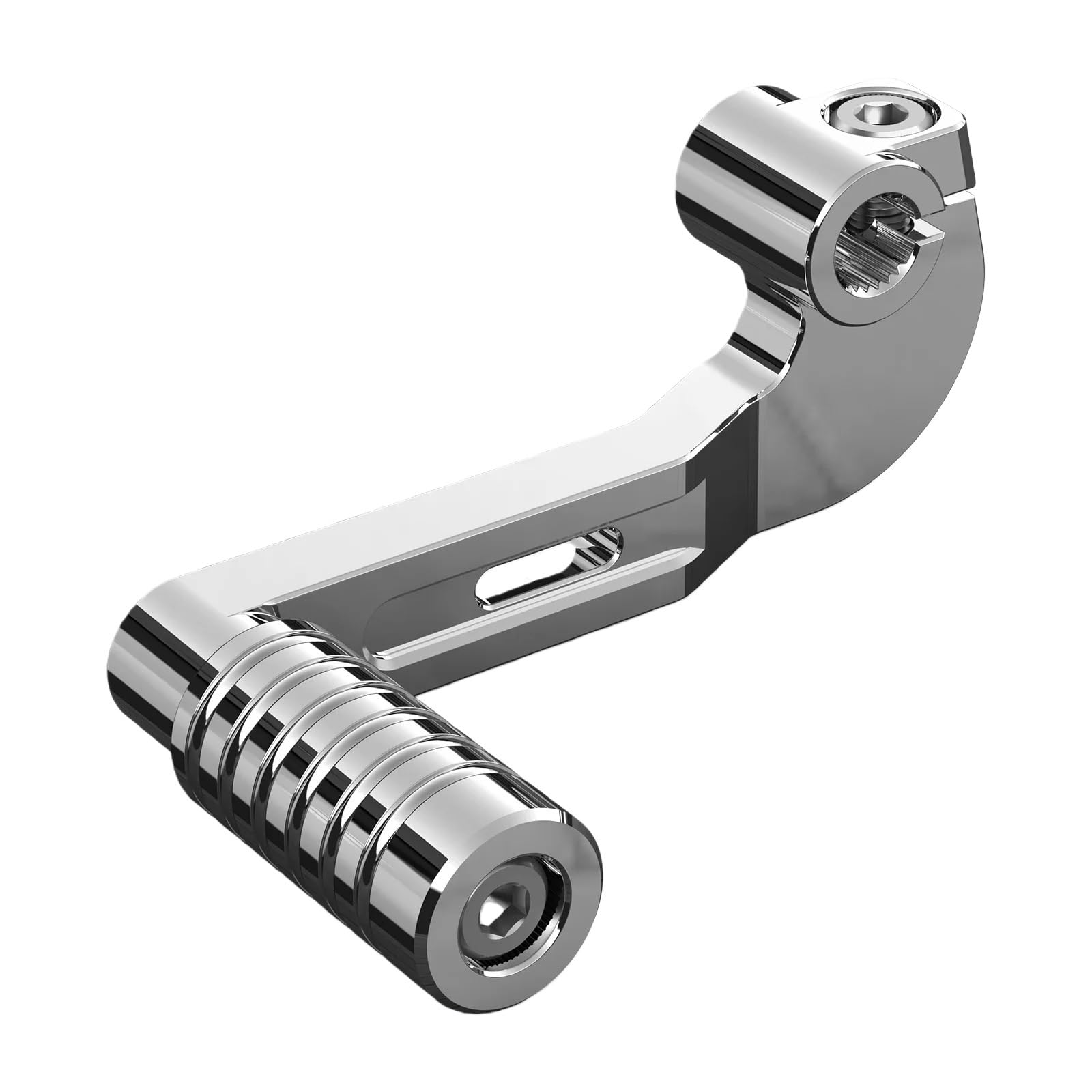Uecdry Silver Folding Gear Shift Lever Gear Shift Lever For Sportster 883 Super Low Xl883l 2011-2019 For Forty Eight Xl1200x Iron Xl883n 2010-2019 For Seventy Two