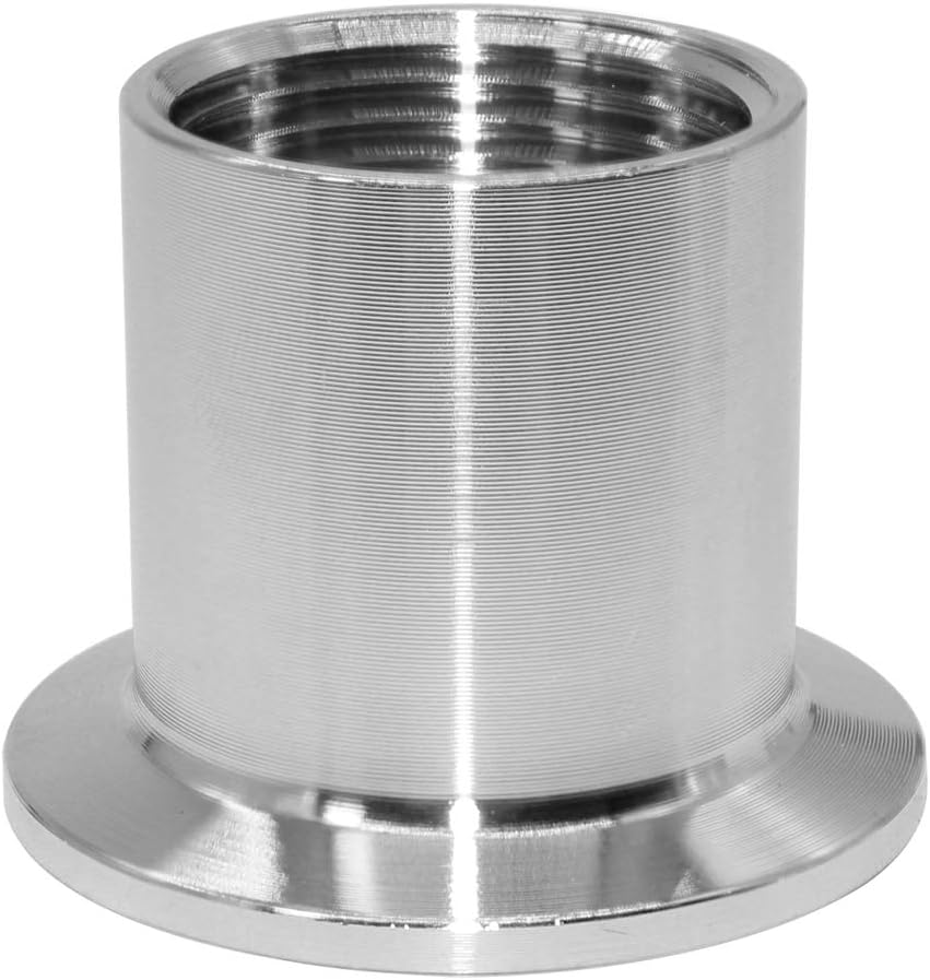 Beduan 1.5" Tri Clamp to 1" NPT Female Stainless Steel Sanitary Fitting Home Brew Connector (Ferrule OD 50.5mm)