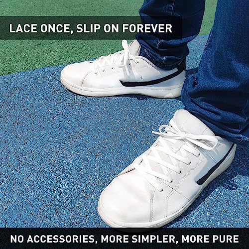Image of UamGlsob 2 Pairs 5 /16 inch Flat Elastic Shoe Lace, Stretch Shoelaces