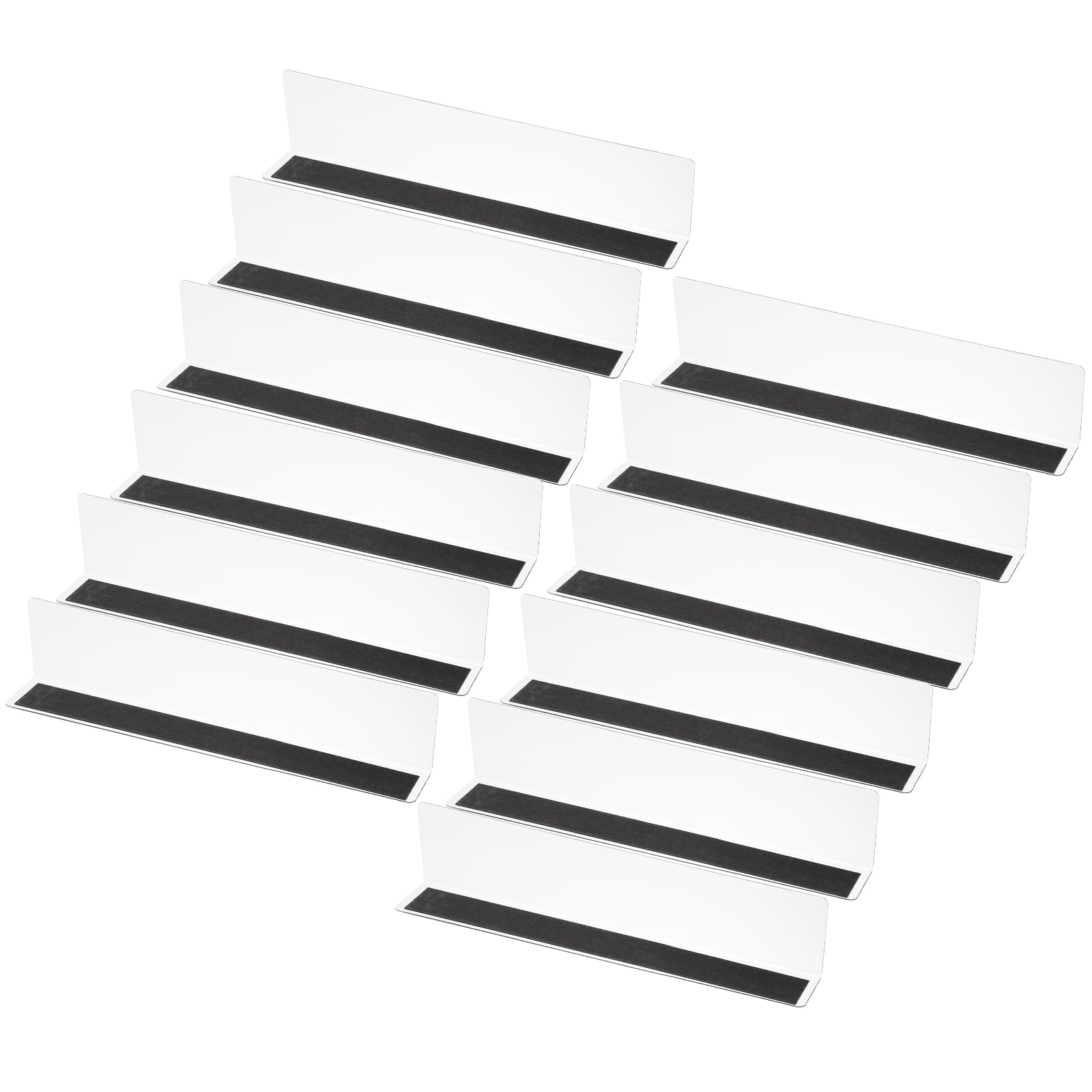 PATIKIL 12 Pack Shelf Dividers for Closet Organization, 280 x 30 x 60mm Acrylic Magnetic Closets Separator Kitchen Cabinet Shelves Under Bed Blocker for Bedroom Kitchen Office, Clear