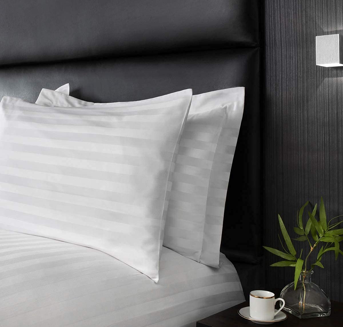 Dashing Fabrics Cotton 300 TC Pillow Cover, 17 x 27 in, White, Cotton, 1 Piece