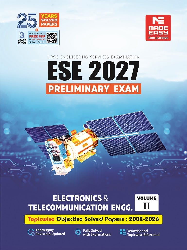 Image of ESE 2027: Preliminary Exam: Electronics and Telecommunication Engg. Objective Solved Paper Vol-2