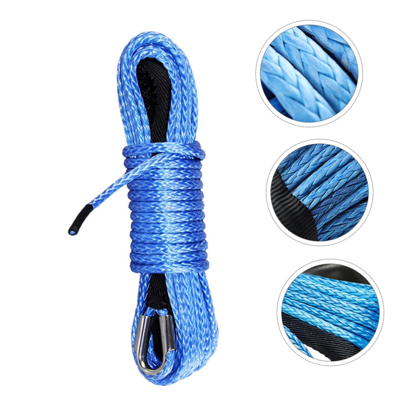Mobestech Fune in Facile Resistenza da Inossidabile Usare Alta Traino Nailon Blu Acciaio Rimorchio Auto Veicolo