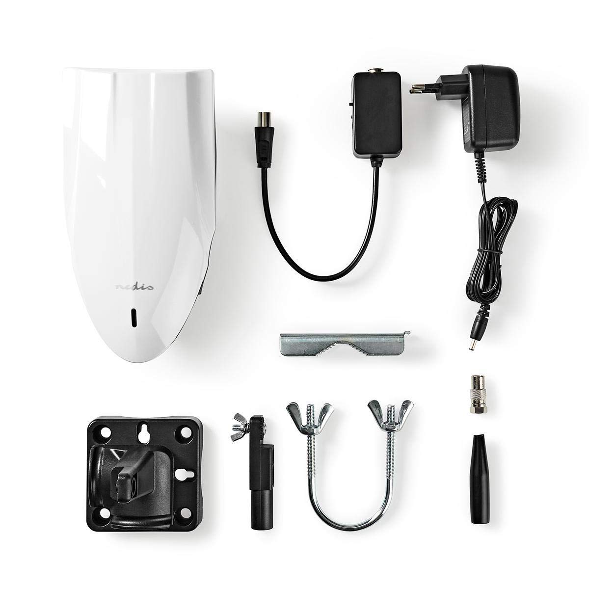 Nedis R5002BK701 Antena Exterior HDTV, Blanco, 0-50 Km