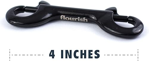 Miniatura 26 de Flourish Gancho a presión de perno de doble cara resistente, acero inoxidable, gancho multiusos de 4 pulgadas con aberturas de 1/2 pulgada, ideal