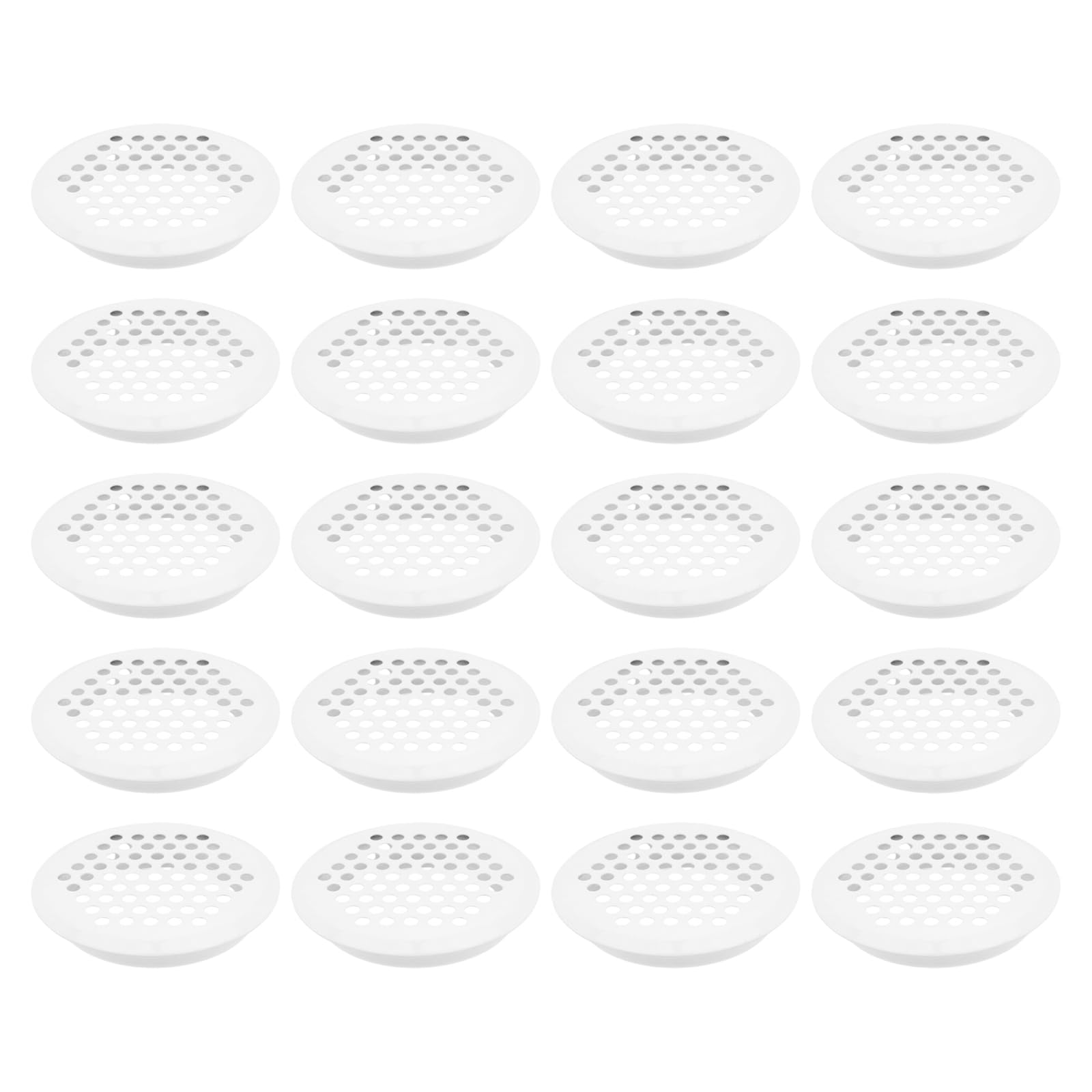 Grille d'aération en acier inoxydable blanc anti-humidité pour boîte à chaussures 53mm