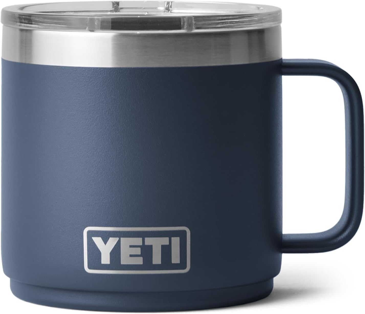 YETI Rambler Stackable Mug with DuraSip Ceramic Coating, Navy, 14 oz (414 ml)
