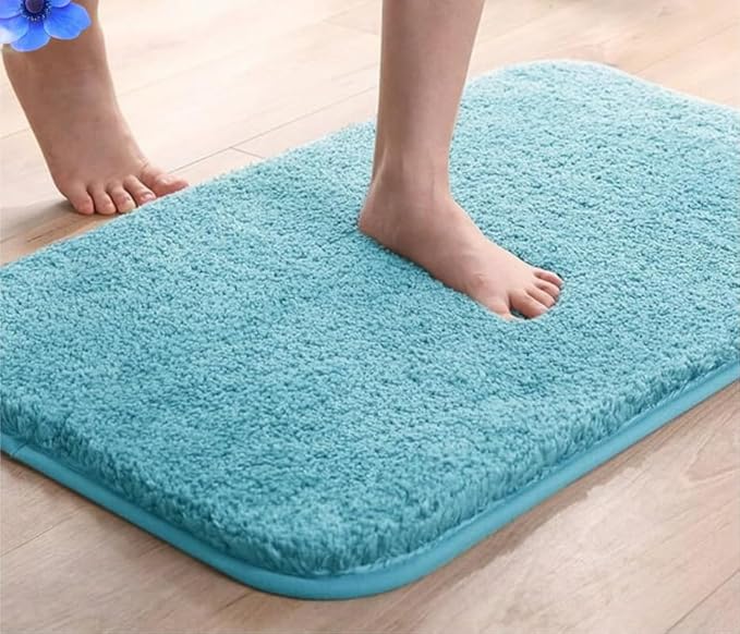 Home Doormat 2500 GSM Microfiber Super Soft Anti Skid Water Absorbent and Machine Washable Luxury Mats for Bathroom,Kitchen,Entrance (40cm x 60cm, Pack of 1)