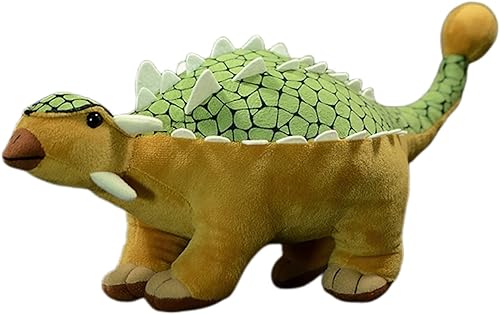 FRANKIEZHOU Ankylosaurus - Animal de peluche verde de 14 pulgadas, juguete de peluche de dinosaurio, regalos para niños, decoración del hogar,