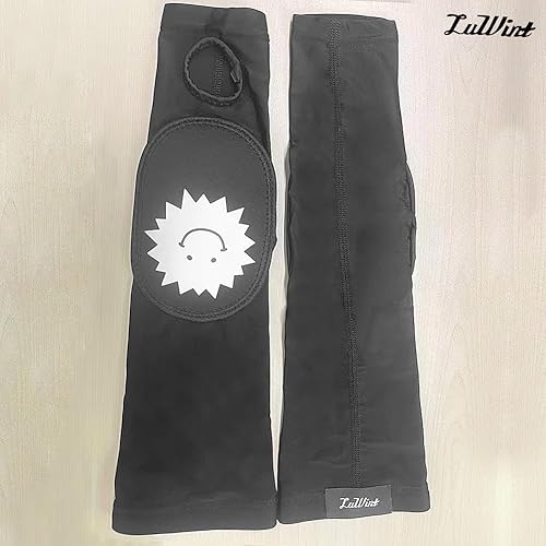 Miniatura 2 de Luwint Mangas de brazo de voleibol para niños, mangas largas para antebrazo para adolescentes y jóvenes con almohadilla de protección y orificio M,P