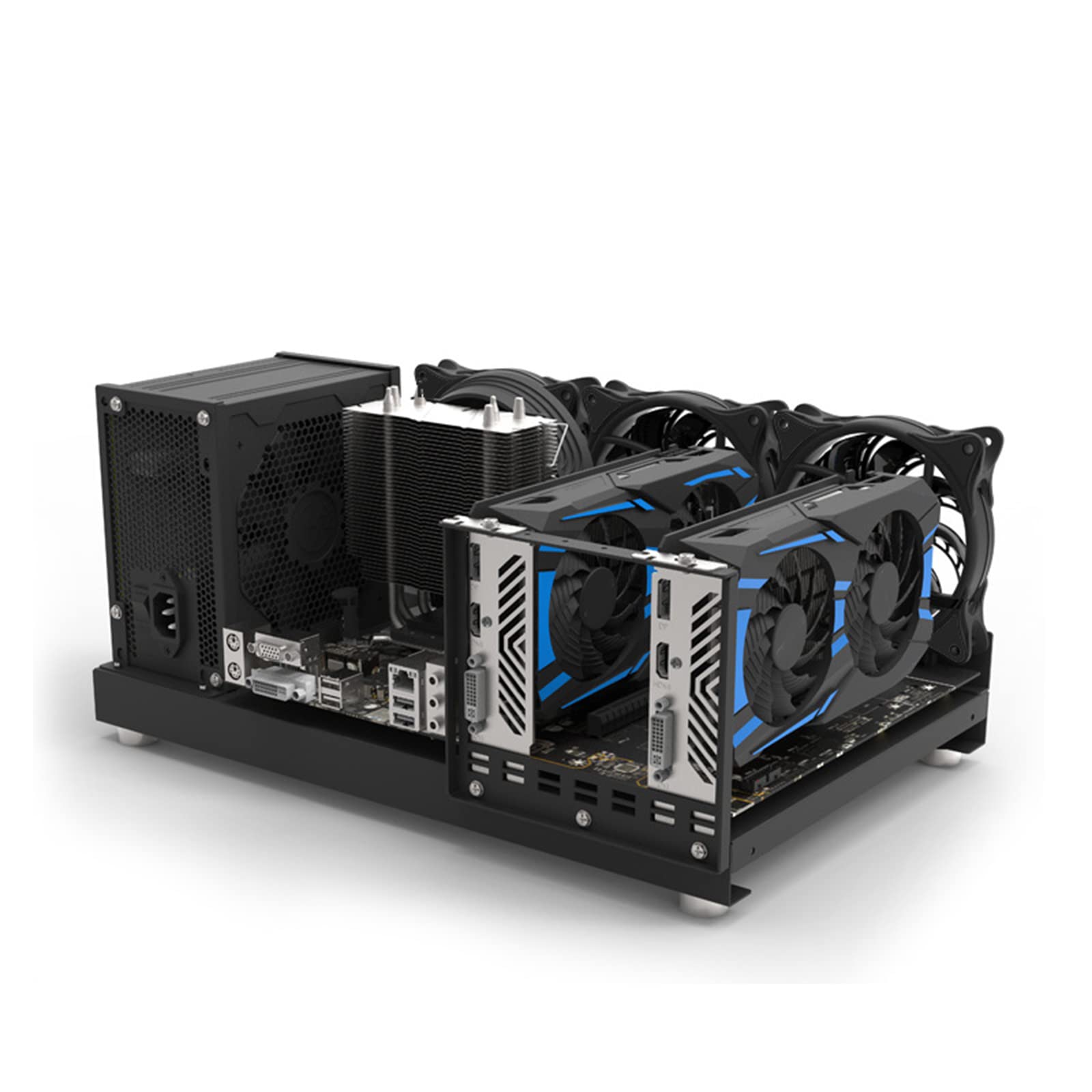 Amazon.co.jp: マイニングリグフレーム GPU 用アルミオープンマイナー
