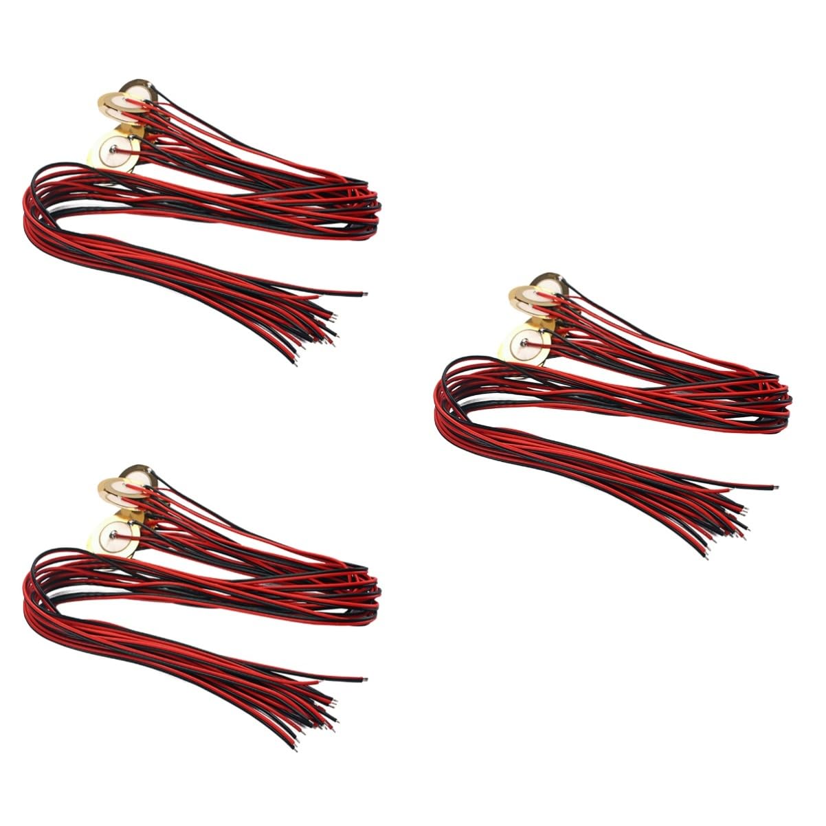 INOOMP 72stücke Piezo Pickup Mit Kupferspule Für Akustische Gitarre Ukulele Mandoline Banjo Und Violine Inklusive Doppelseitigem Klebeband Und Selbstklebendem Für Vielseitige
