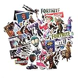LICAQSA(まあ) 104枚セット 人気アニメ for フォートナイト バトルロイヤル シール for fortnite シール セットパソコン ステッカー パソコン 防水シール 手帳テープ ノート、車、オートバイ、自転車、防水 スーツケース ステッカー (50枚)