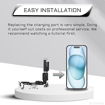 for iPhone 15 Plus Charging Port Flex Cable Replacement | Charge Port USB-C Dock Connector Flex Cable Repair Fix Assembly for iPhone 15plus A3094 A2847 A3093 A3096
