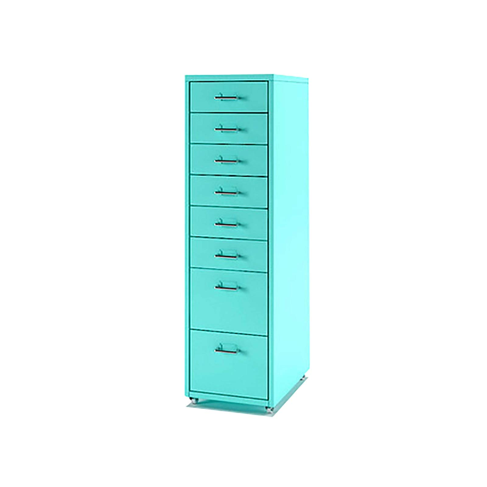 Aioneer Colorful Metal Filing Cabinet On Wheels With 6 Drawers For Stylish Office Storage White - Durable Space-Saving Design For Organizing Documents-Blau-8