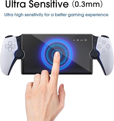Miniatura 4 de amFilm Paquete de 3 protectores de pantalla de vidrio templado para PlayStation Portal Remote Player de 8 pulgadas, PlayStation 5 con kit de fácil