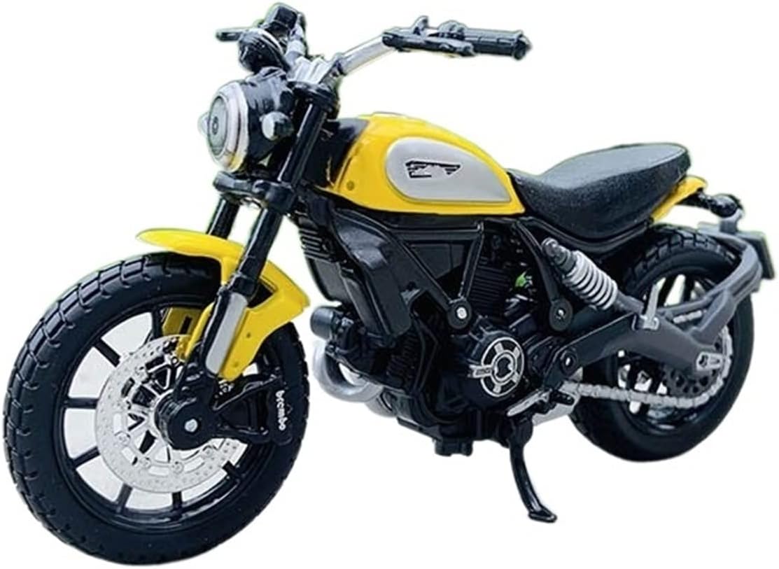 HTASFCI Motorcycle Model for Ducati Diavel Carbon, Hypermotard, 1:18 Scale Motorcycle Model Series Alloy and Plastic Gift Decorative Display Piece(Scrambler)