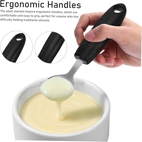 Miniatura 8 de 1Set Weighted Utensils for Hand Tremors Adaptive Tableware for Stroke Patients Ergonomic Grip for Elderly Premium Quality and Easy Maintenance