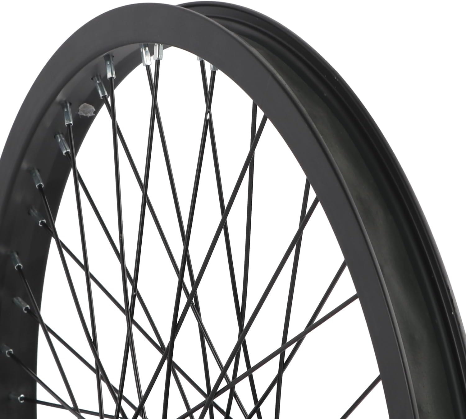 cubsala BMX Wheel 20 x 1.75 48H, Front and Rear Wheel with Single Speed Freewheel and Aluminium Rim, Black