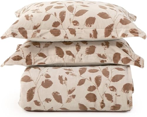 Miniatura 1 de Berkshire Blanket Botanical Lunasoft - Juego de edredón  Lujoso juego de ropa de cama de piel floral  Clara Humus  Individual 66 x 90 pulgadas