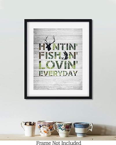 Miniatura 7 de Decoración de pesca y caza, decoración de pared de caza, regalos para cazadores y pescadores, decoración rústica de cabaña de caza, decoración de