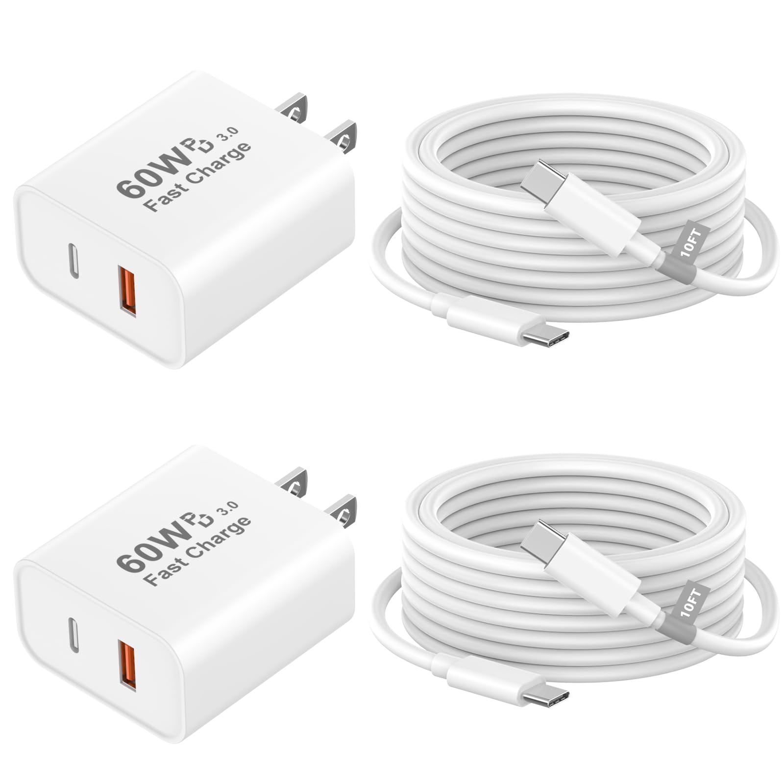 [Apple MFi Certified] 60W iPhone 18 Pro Max Charger Fast Charging 10FT