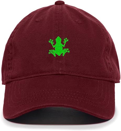 Tech Design Bullfrog Gorra de béisbol bordada de algodón ajustable sombrero de papá