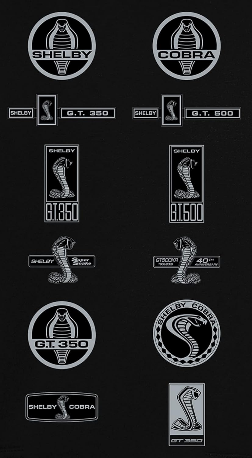 JH DESIGN GROUP Mens Ford Shelby Cobra Zip-Up Hoodie with Front & Back Emblems - Image 4