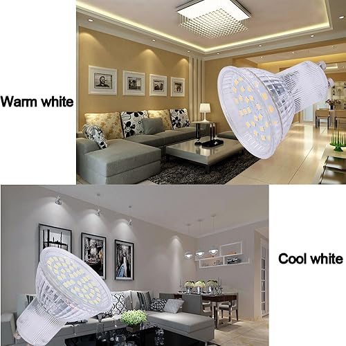 Miniatura 8 de Bombilla LED MR16 GU10 4W 85-265V 6000K luz diurna blanca Foco LED 35 W reemplazo de bombilla halógena (blanco frío 6000 K, 6 piezas)