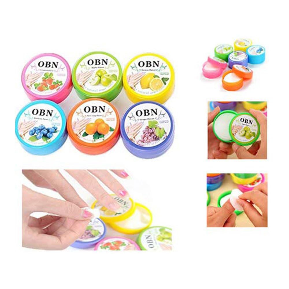 Ella Multi Fruit Flavored Nail Polish Remover Wipes Round Tissues -6 Box (192)-image-24