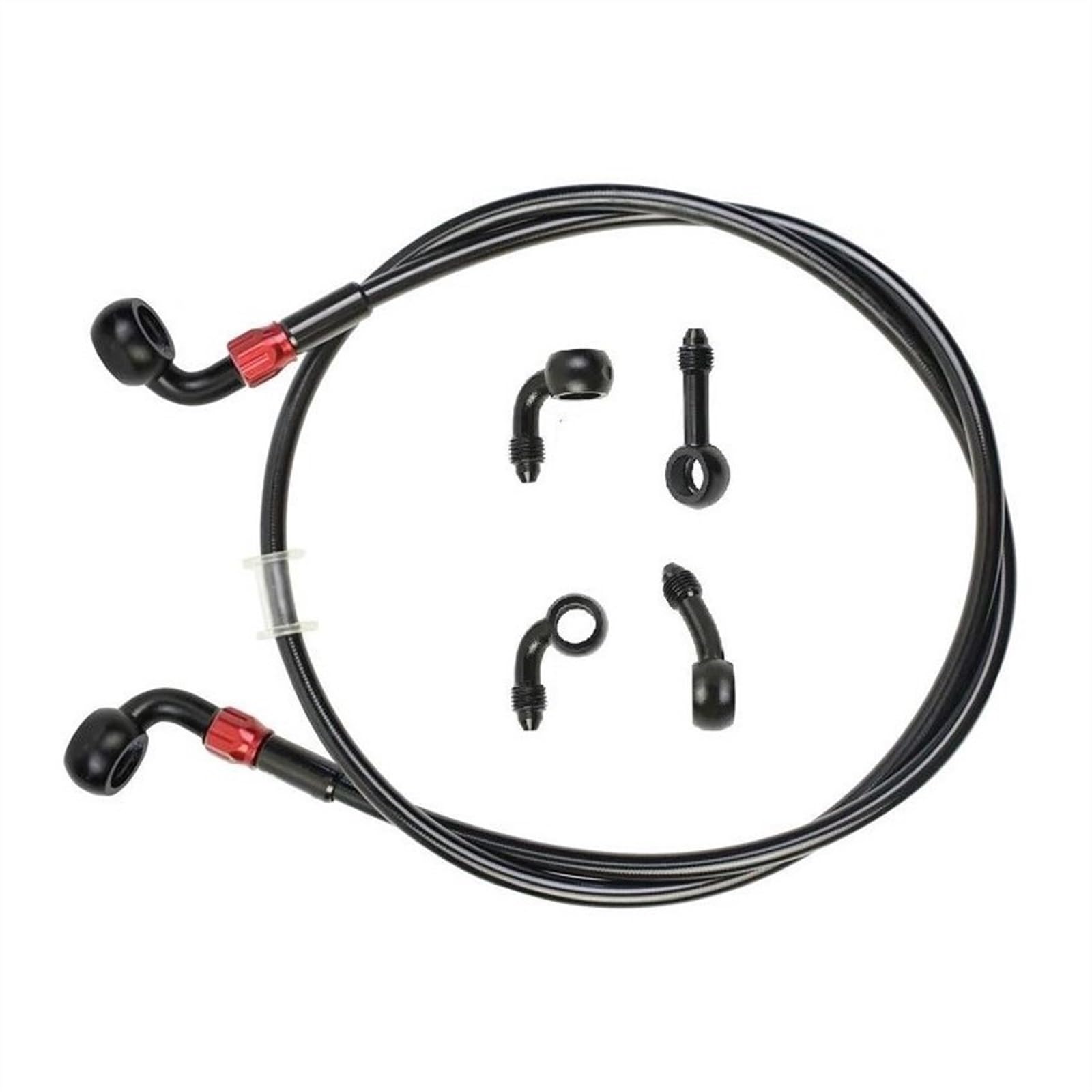 Ksxzw One Color Motorbike Part Diameter Is 10Mm Motorcycle Brake Hose Hydraulic Stainless Steel Braided Line Fluid Oil Tube 400Mm-2400Mm(2000Mm)