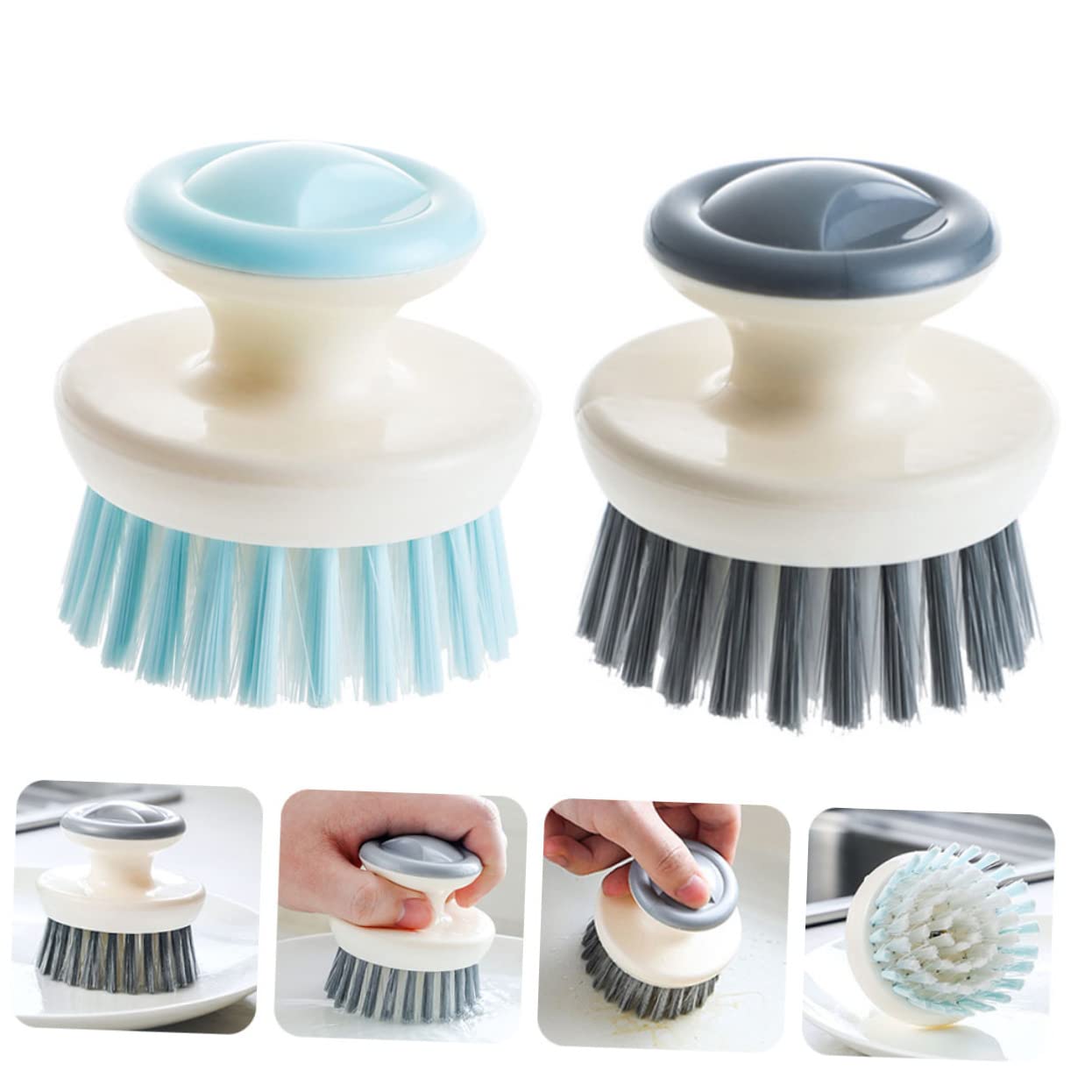 Didiseaon 2 Juegos de Esponjas para Limpiar Platos Cepillos de Cocina Cepillos Multifuncionales para Limpiar Cepillos para Platos Utensilios de Cocina 4 Unidades
