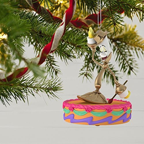 超特価sale開催 特別価格ホールマーク 記念クリスマスオーナメント 18年 ディズニー 美女と野獣 ルミエール 音楽とライト付き好評販売中 Ortho99plus1 Com