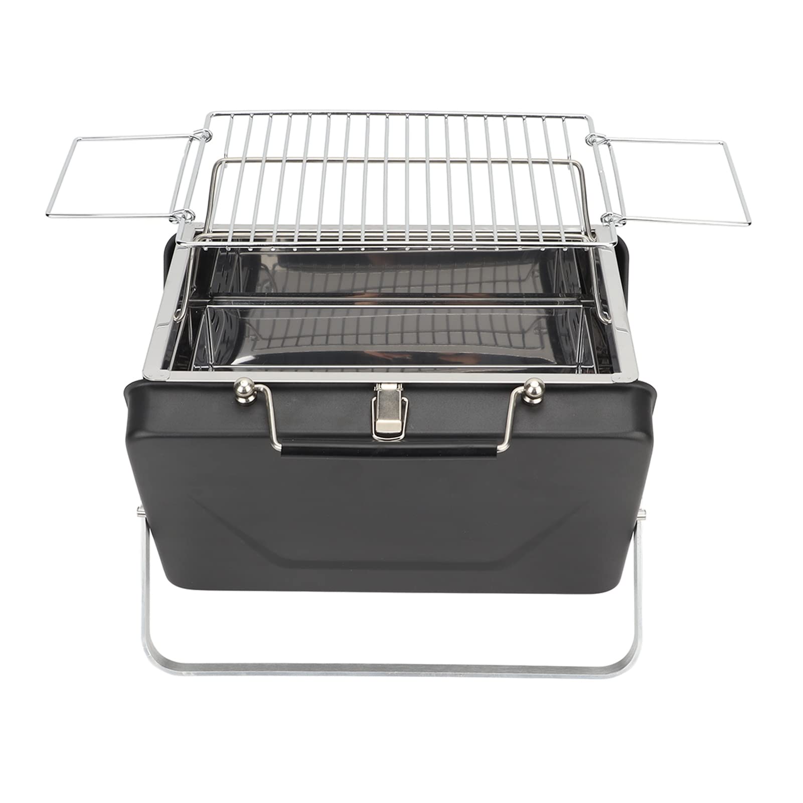 HEEPDD Griglia per Barbecue Pieghevole, Griglia per Barbecue Portatile a Carbone Installazione Facile Mini per Il Campeggio