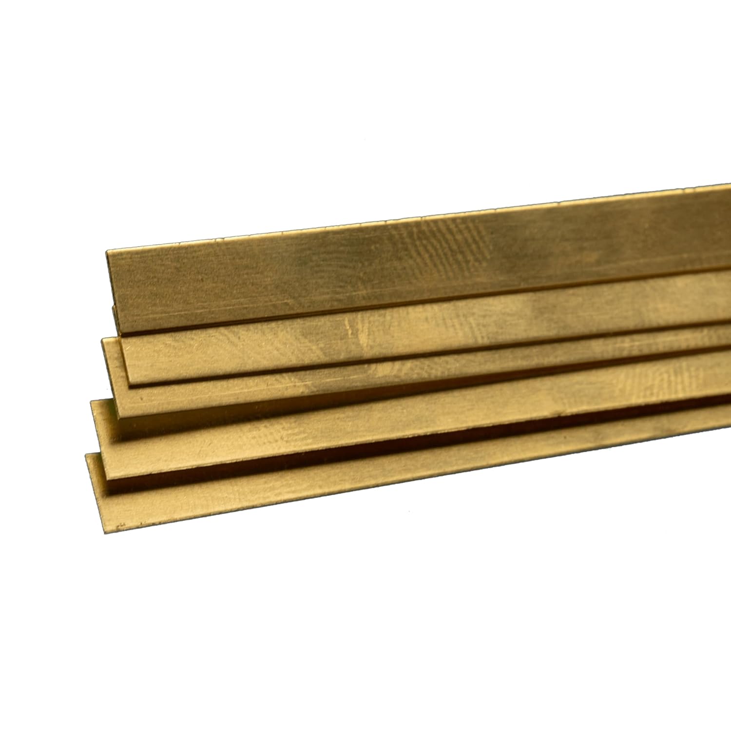K & S Precision Metals 9709 Brass Strip, 0.016" Thickness x 1/4" Width x 36" Length, 5 Strips (Pack of 1), Made in USA 0.016" Thick x 1/4" Width x 36" Length