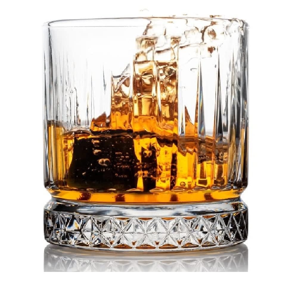 Elegant Whiskey Glasses Set - Crystal Bar Glasses -13
