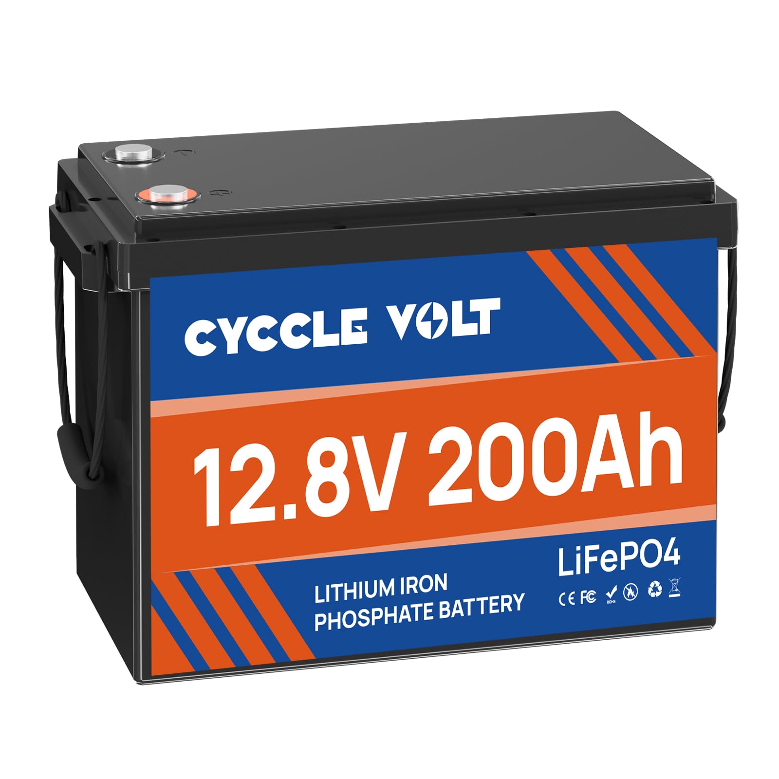 Batterie Lithium LiFePO4 12V 100Ah CYCCLEVOLT - 100A BMS, Jusqu'à 8000 Cycles | Camping-Car, Solaire, Bateau
