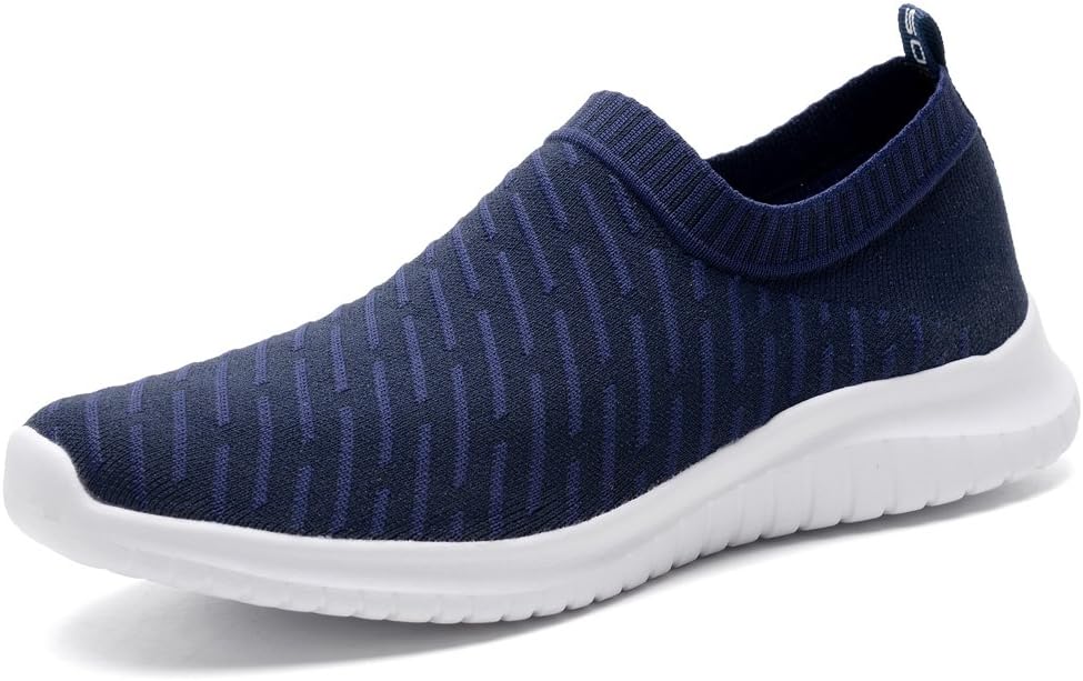 TIOSEBON Women's Athletic Walking Shoes Slip On Casual Mesh-Comfortable Tennis Workout Sneakers