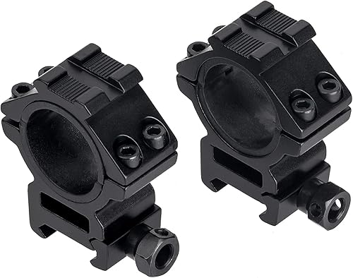Miniatura 2 de Anillos de mira de perfil mediano de 1 pulgada, anillos para riflescope - Adaptador de montaje de alcance de 1.181 in1.000 in para riel