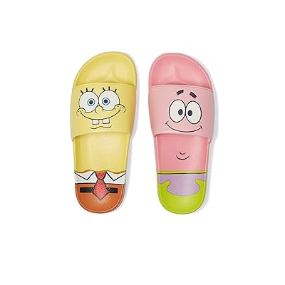 Josmo Spongebob Squarepants Slide Sandal (Little Kid) Boys Shoes Yellow