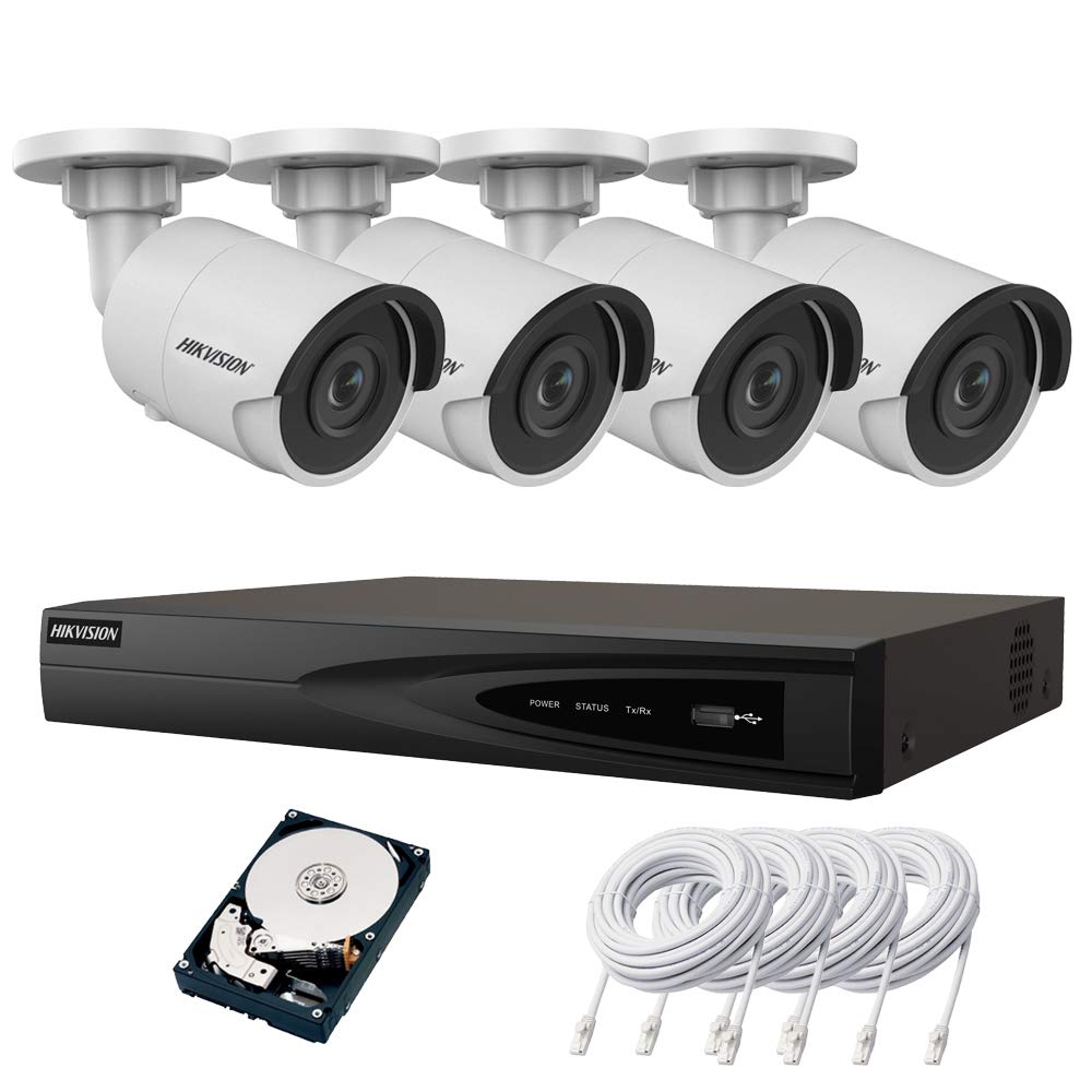 Amazon.co.jp: 4K 防犯カメラセット IP 屋内屋外カメラ1〜4台