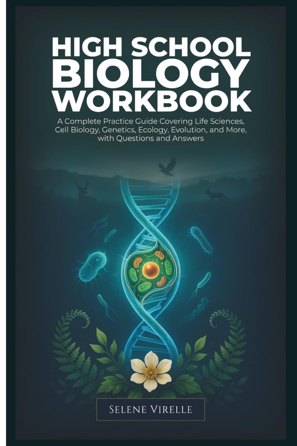 High School Biology Workbook: A Complete Practice Guide Covering Life Sciences, Cell Biology, Genetics, Ecology, Evolution, and More, with Questions and Answers