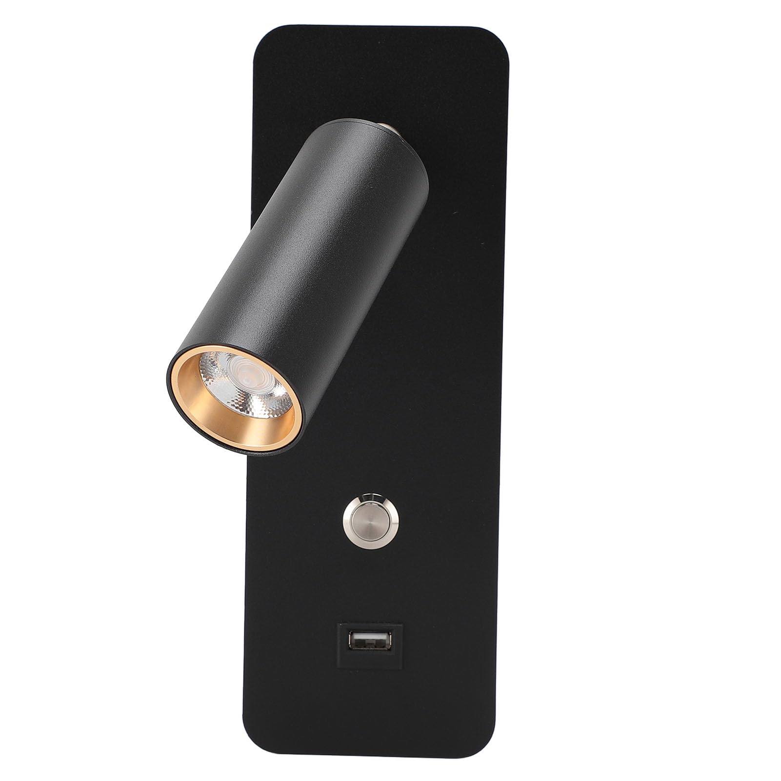 Greensen LED Wandlampe Wandmontierte Leselampe mit Steckdose, Schwenkarm, 4000K, Wandleuchte für Schlafzimmer Wohnzimmer Lesen