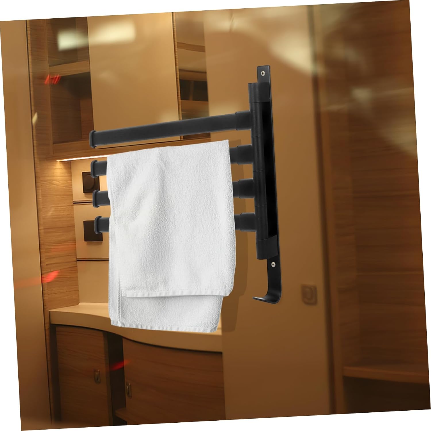 Gatuida Rv Clothes Drying Rack Rotating Towel Rod for Campers Design Space-Saving Clothesline for Rvs and Trailers Efficient Drying