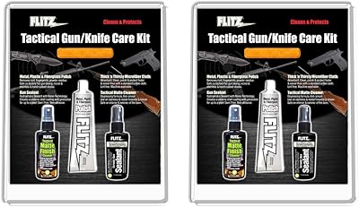 Flitz Tactical Gun + Knife Care Kit to Clean Polish and Protect Your Blades and Firearms for Hunting and Camping (2-Pack)