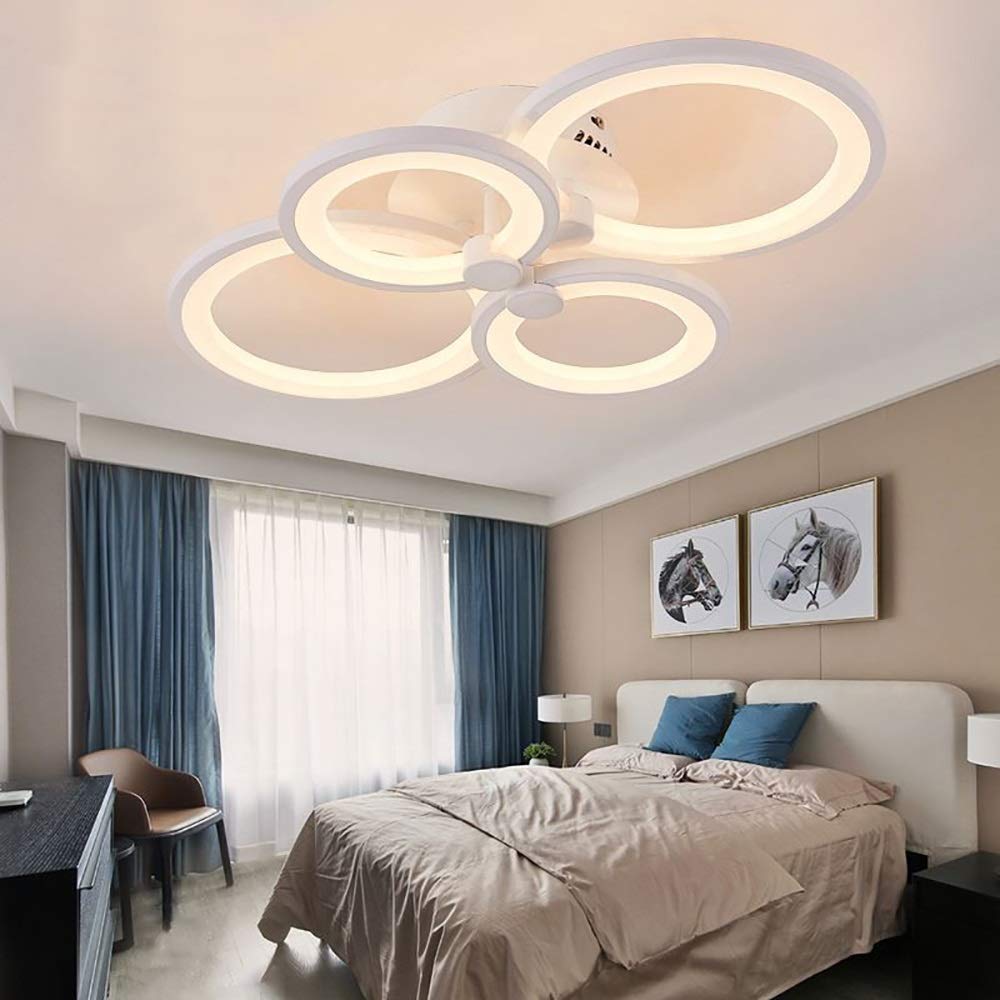 Lampa sufitowa LED, nowoczesna ściemnialna lampa wisząca do pokoju dziecięcego, żyrandol LED, sufitowa lampa sufitowa do salonu, sypialni, jadalni, 36 W