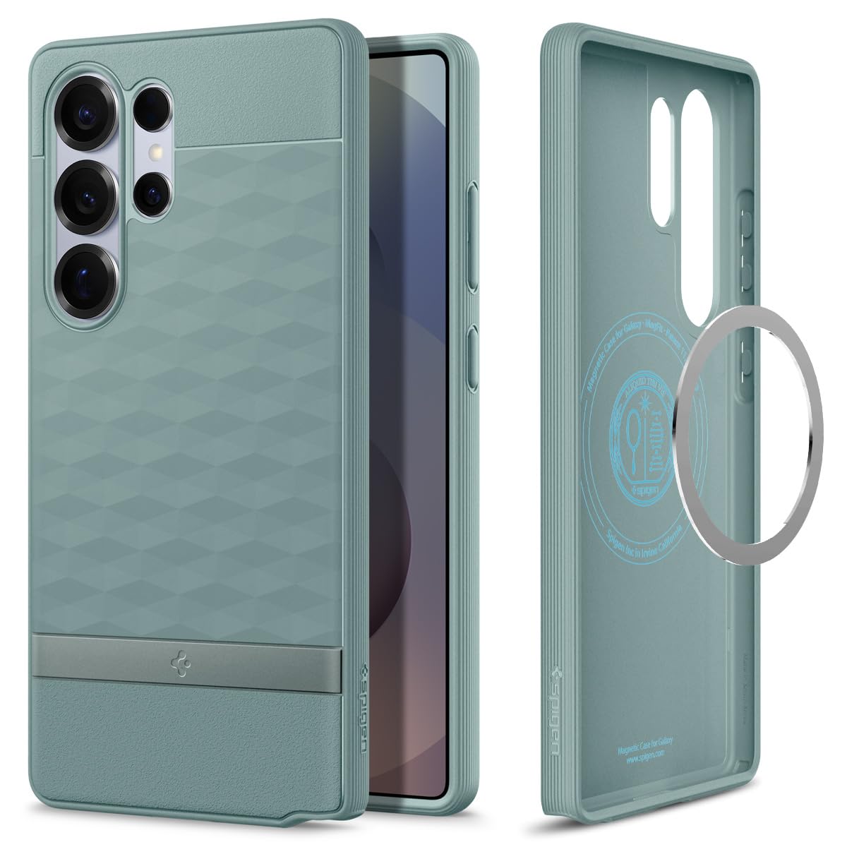 Spigen Cover Parallax MagFit Compatibile con Samsung Galaxy S25 Ultra - Sage Green