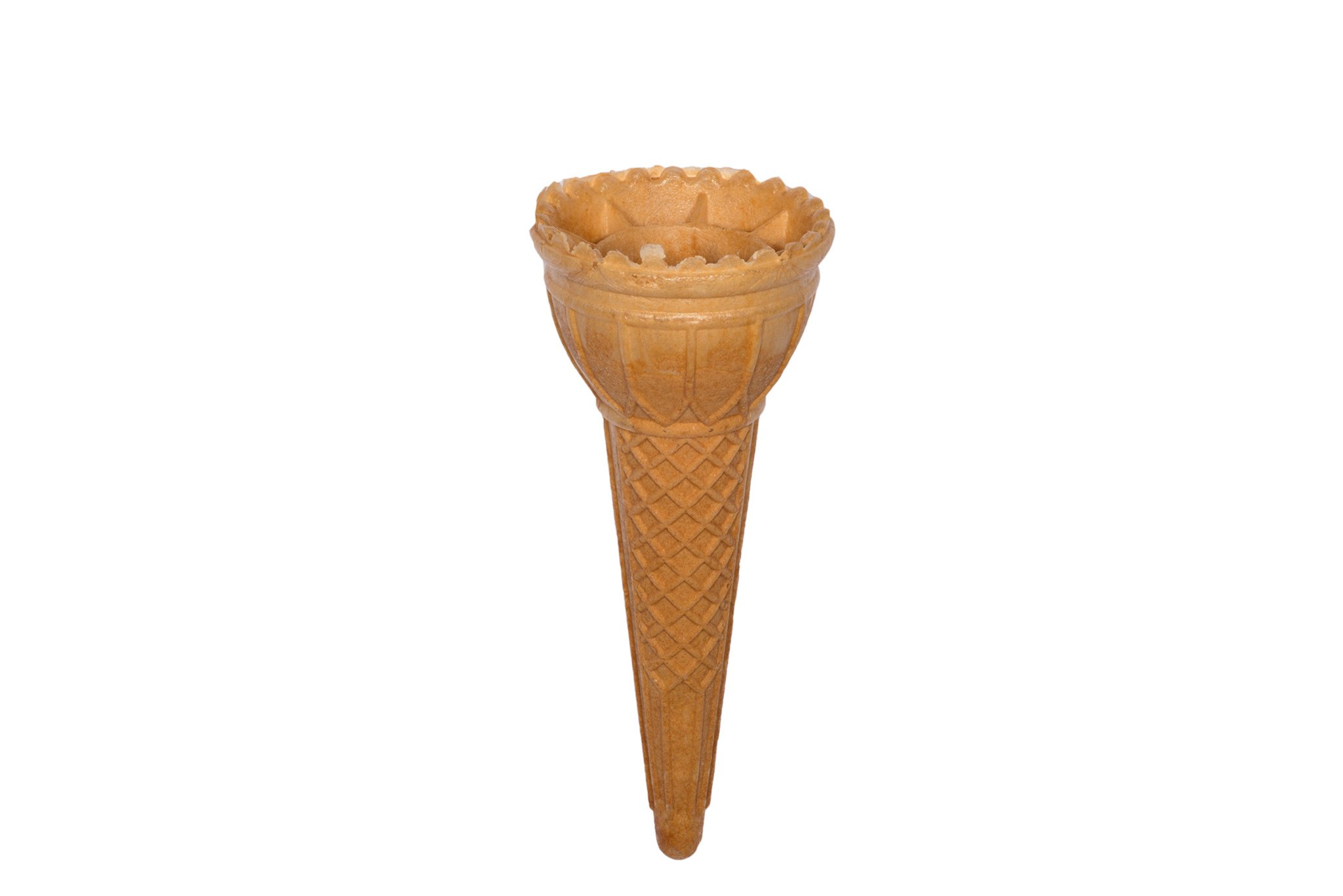 PJaspert Eiswaffeln | Cucuruchos de helado "Cuernecito tulipán mayor medio dulce" 118xØ45mm 400 piezas