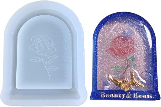 Clear Silicone Molds Resin Casting Shaker Mold Epoxy Mold for Pendant Keychain Jewelry Making Kit Letters Square Rectangular Jewelry